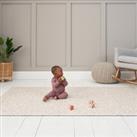 Luxury Padded XL Reversible Bubble and Terazzo Playmat 200 x 140cm Beige