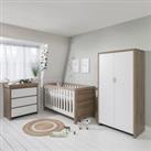 Tutti Bambini Modena 3 Piece Nursery Furniture Set White