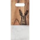 Hare Small White Marble Serving Board White