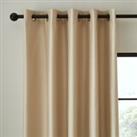 Faux Silk Blackout Thermal Eyelet Curtains Champagne