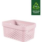 Curver Infinity Small Storage Basket, Pink Pink