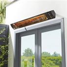 Jet Outdoor Ceiling/Wall Mounted Heater with Remote Control Black