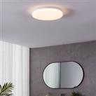 EGLO Frania-S 31cm Rounded Crystal Effect Wall and Ceiling Light White