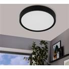 EGLO Musurita Integrated LED Flush Ceiling Light Black