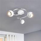 EGLO Bimeda LED Semi Flush Ceiling Light White