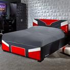 X Rocker Cerberus MKII Ottoman Bed Frame Red