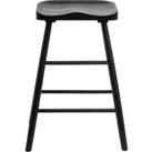 Loxwood Counter Height Bar Stool, Solid Oak Loxwood Black