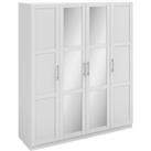 Sudbury Framed 4 Door Wardrobe White