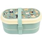 Rex London Best in Show Bento Lunch Box with Cutlery Blue