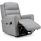 Balmoral Premier Single Motor Deluxe Rise and Recline Chair Chenille Zinc