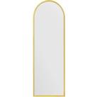 Arcus Slim Arched Framed Full Length Wall Mirror Gold