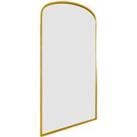 Curva Arched Indoor Outdoor Full Length Wall Mirror Gold