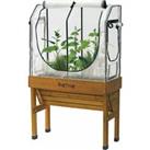 VegTrug Small Wall Hugger Greenhouse Frame and Cover Set Clear