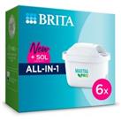 Pack of 6 BRITA Maxtra Pro All in 1 Water Filter Refills White