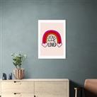 East End Prints You are loved Print by Doodle By Meg MultiColoured