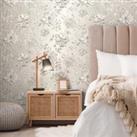 Champagne Lucia Mica Flat Wallpaper Natural
