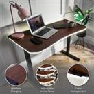 X Rocker Living Woodgrain Desk with Wireless Charging, 140x60cm Walnut