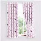 Minnie Eyelet Curtains Pink