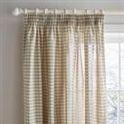 Gingham Unlined Pencil Pleat Curtains Sage