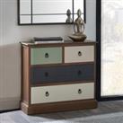 Pacific Loft 4 Drawer Chest, Pine Brown/Green