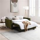 Mila Pop Up Sofa Bed, Velvet Green