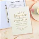 Personalised Happily Ever After Wedding Planner Ivory