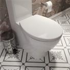 Croydex Lomond White Stick-n-Lock Oval Family Toilet Seat White