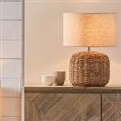 Acer Natural Woven Table Lamp Beige