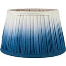 Scallop Ombre Soft Pleated Tapered Lamp Shade Blue
