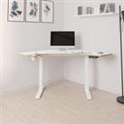Gino Corner Height Adjustable Desk White