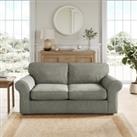 Flori Tonal Plush Chenille 2 Seater Sofa Bed Grey