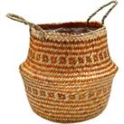 Seagrass Tribal Lined Basket Amber