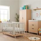 Hygge 3 Piece Nursery Furniture Set Light Oak