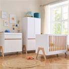 Tutti Bambini Fuori Mini 3 Piece Nursery Furniture Set White