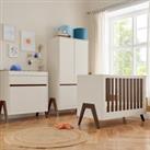 Tutti Bambini Fuori Mini 3 Piece Nursery Furniture Set White Sand
