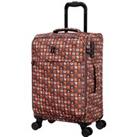 IT Luggage Mellowed Soft Shell Minimals Print Suitcase MultiColoured