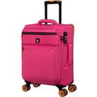 IT Luggage Compartment Soft Shell Suitcase Pink