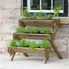 Stepped Herb Planter Natural