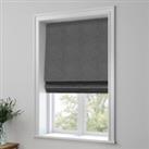 Bronte Recycled Polyester Made to Measure Roman Blind Bronte Charcoal