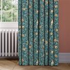 Bird & Pomegranate Made to Measure Curtains Blue/Green