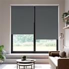 Iona Daylight Made to Measure Flame Retardant Roller Blind Iona Charcoal