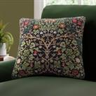 William Morris At Home Blackthorn Velvet Made to Order Cushion Cover Navy Blue/Green