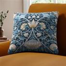 William Morris At Home Lodden Velvet Made to Order Cushion Cover Navy Blue/Yellow