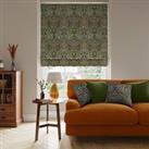 William Morris At Home Blackthorn Velvet Made to Measure Roman Blinds Green/Orange