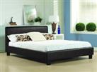 CHEAP BED FRAME DOUBLE KING SIZE LEATHER BEDS WITH MEMORY FOAM MATTRESS DEAL 