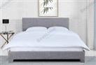 MODERN DESIGNER 4FT6 DOUBLE & 5FT KING SIZE FABRIC BEDS LEATHER BED GREY