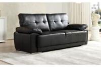 Sienna Black Leather Sofa Collection