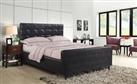 Sienna Double and King Fabric Bed Frame with Memory Foam Mattresses 4 Colours