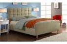 Sienna Beige Fabric Luxury Double Bed