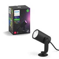 Philips Hue Smart LED Outdoor Spike Light Black Multicolour Adjustable (D)84mm